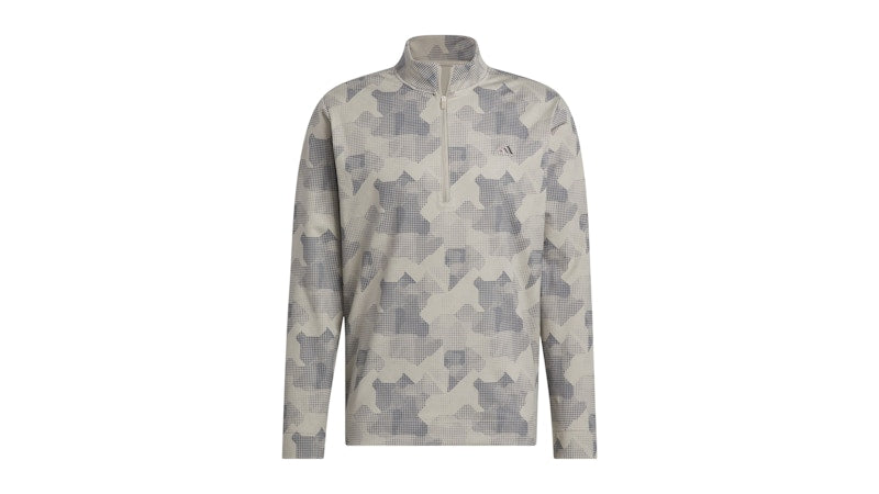 adidas Go-To Printed Quarter-Zip Sweatshirt Putty Beige