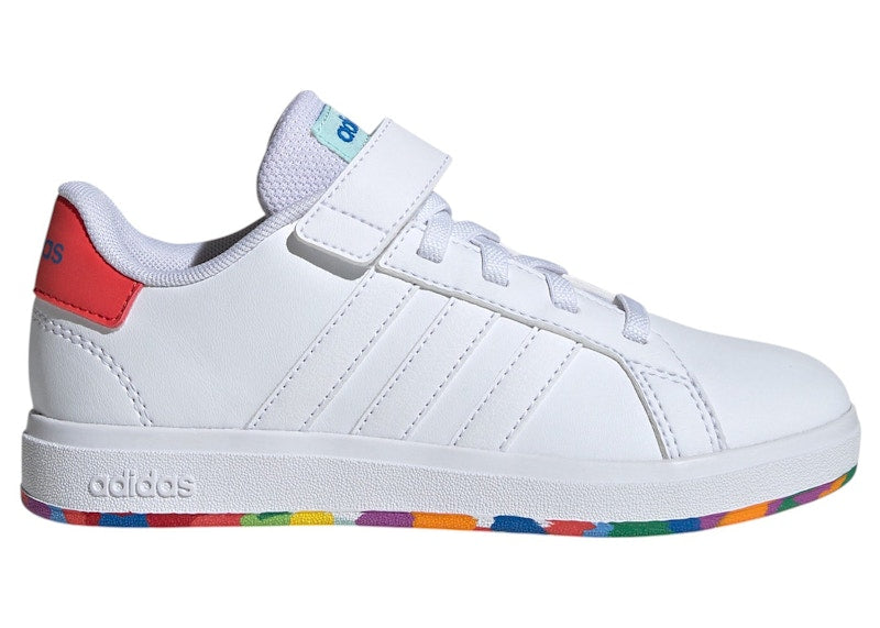 adidas Grand Court 2.0 Cloud White Bright Red (GS)
