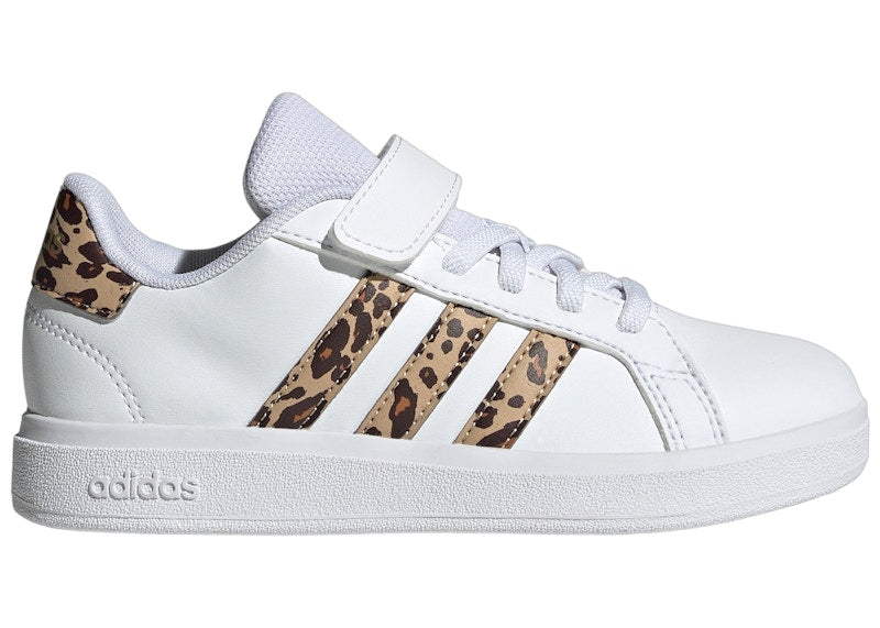 adidas Grand Court 2.0 Cloud White Magic Beige Matte Gold (PS)