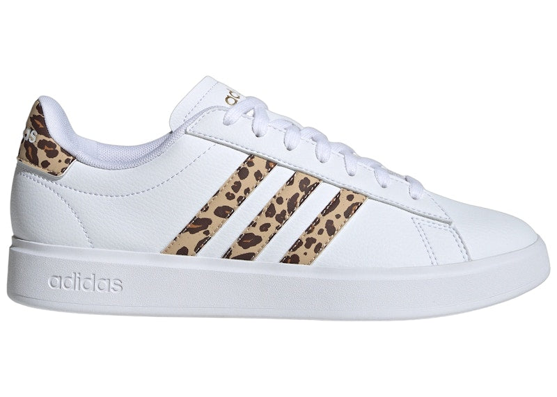 adidas Grand Court 2.0 Cloud White Magic Beige Matte Gold (Women's)