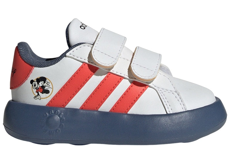 adidas Grand Court 2.0 Disney Mickey Cloud White Bright Red Preloved Ink (TD)