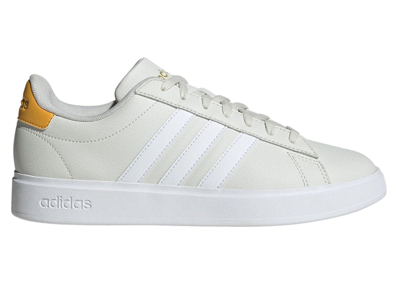 adidas Grand Court 2.0 Orbit Grey Cloud White Preloved Yellow (Women's)