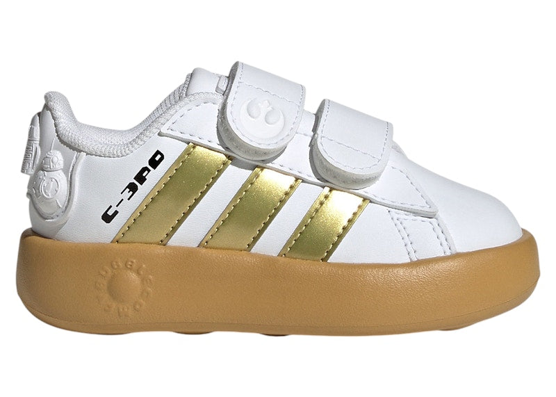 adidas Grand Court 2.0 Star Wars Cloud White Gold Metallic Preloved Bronze (TD)