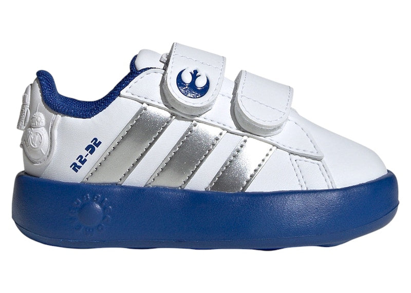 adidas Grand Court 2.0 Star Wars Cloud White Silver Metallic Royal Blue (TD)