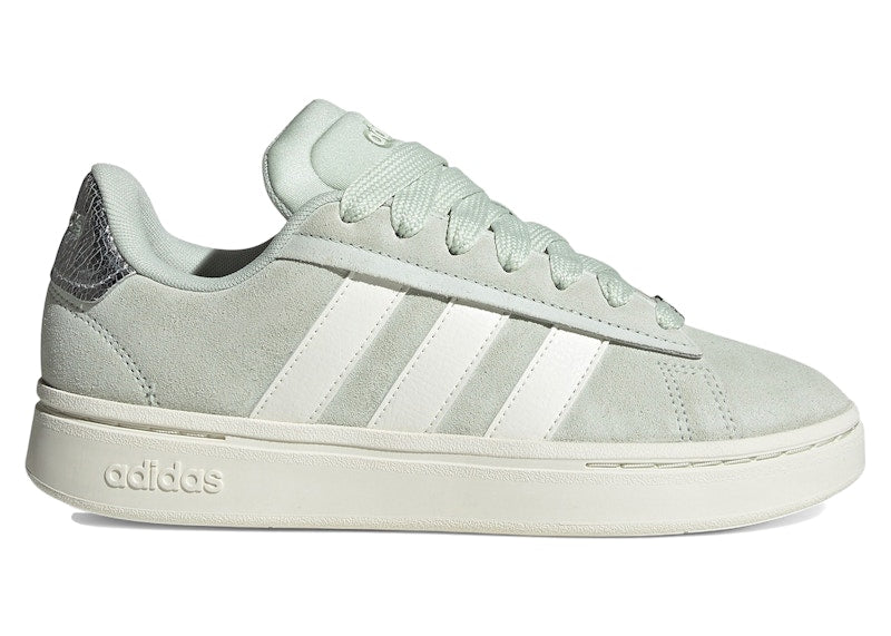 adidas Grand Court Alpha 00s Linen Green Off White Silver Metallic (Women's)