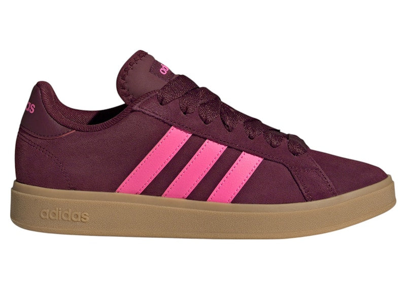adidas Grand Court Base 00s Shadow Red Lucid Pink Gum (Women's)
