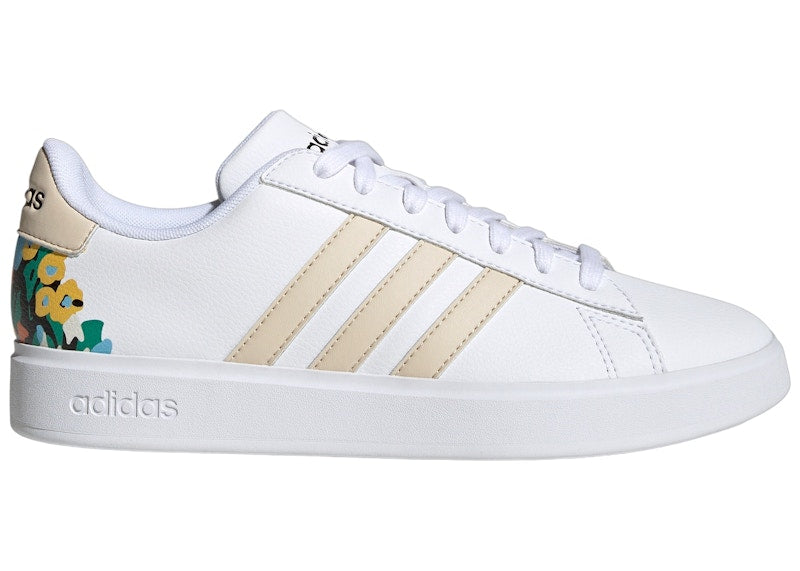 adidas Grand Court Cloud White Ecru Tint Core Black (Women's)