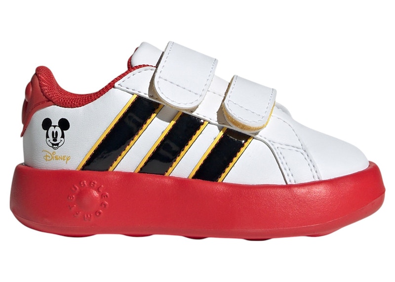 adidas Grand Court Disney Mickey Mouse Cloud White Core Black Bold Gold (TD)