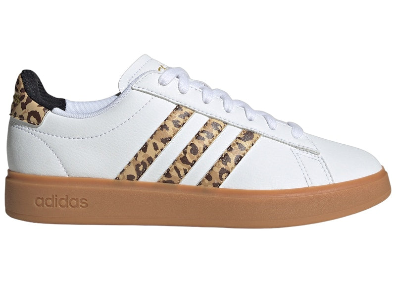 adidas Grand Court Leopard Cloud White Core Black (Women's)