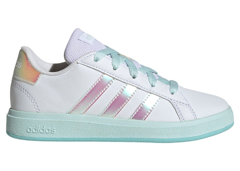 adidas Grand Court Lifestyle Cloud White Flash Aqua Halo Mint (GS)