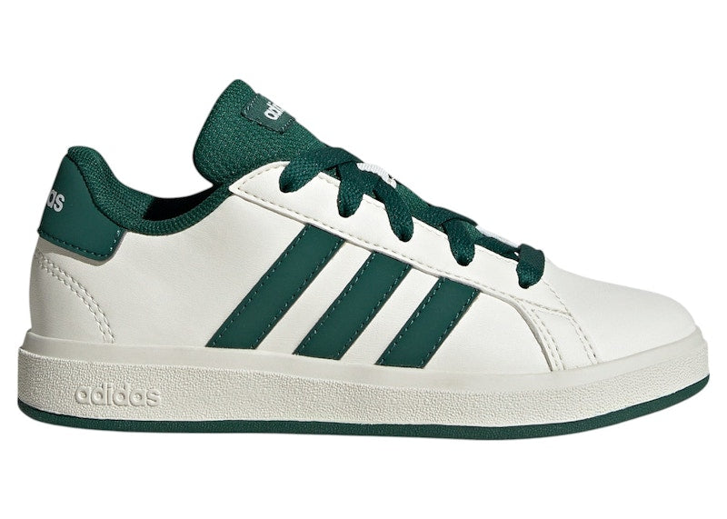 adidas Grand Court Lifestyle Off White Collegiate Green Core Black (GS)