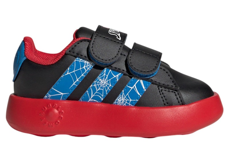 adidas Grand Court Spider-Man Core Black Bright Blue Pure Ruby (TD)