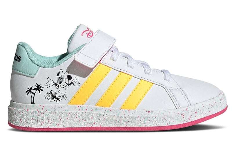 adidas Grand Court Strap Disney Cloud White Spark Pulse Magenta (GS)