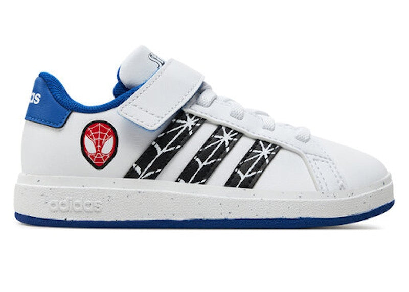 adidas Grand Court Strap Marvel Spider-Man Cloud White Core Black Royal Blue (GS)