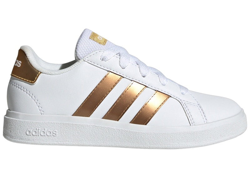 adidas Grand Court Sustainable Cloud White Matte Gold (GS)
