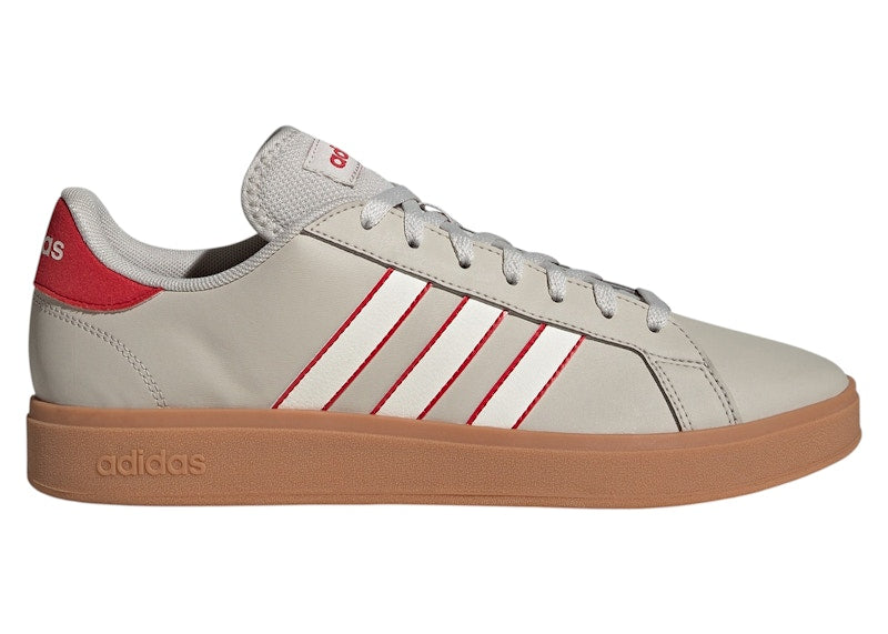 adidas Grand Court TD Beige Off White Better Scarlet