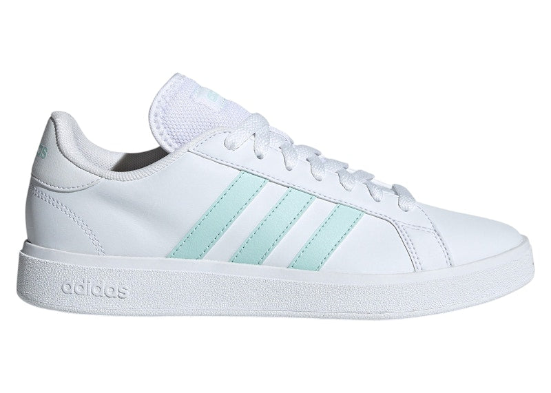 adidas Grand Court TD White Semi Flash Aqua (Women's)