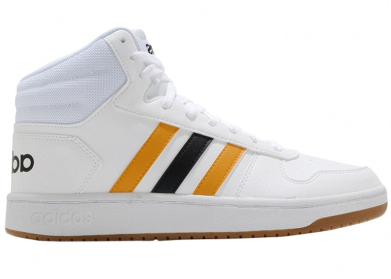 adidas Hoops 2.0 Mid White Active Gold