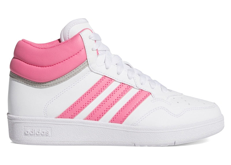 adidas Hoops 4.0 Mid Cloud White Pink Fusion Grey Two (GS)