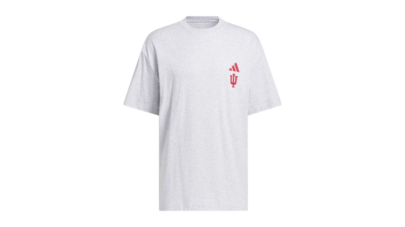 adidas Hoosiers Chapter Tee Indiana Light Grey Heather Multi