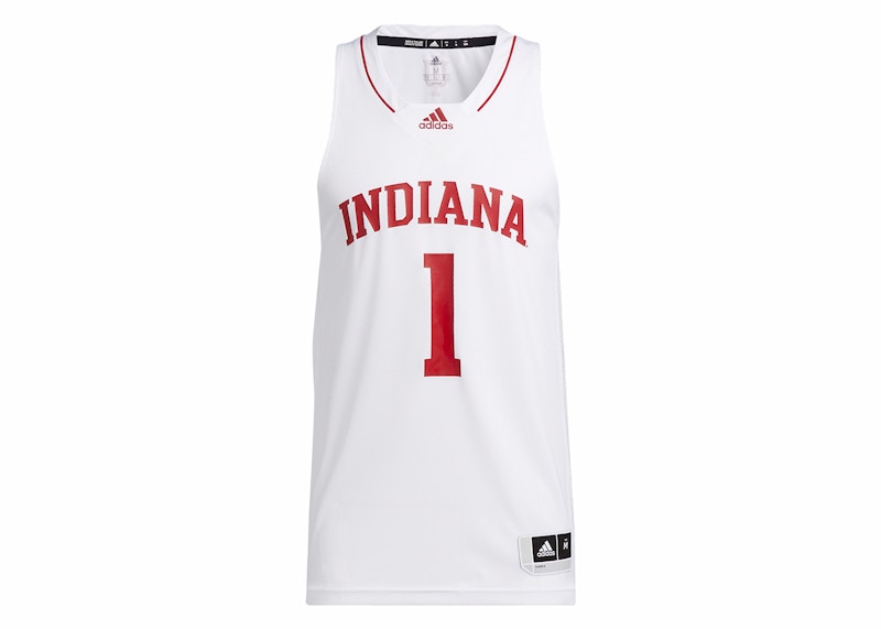 adidas Hoosiers NCAA Swingman Jersey White/White/Team Victory Red