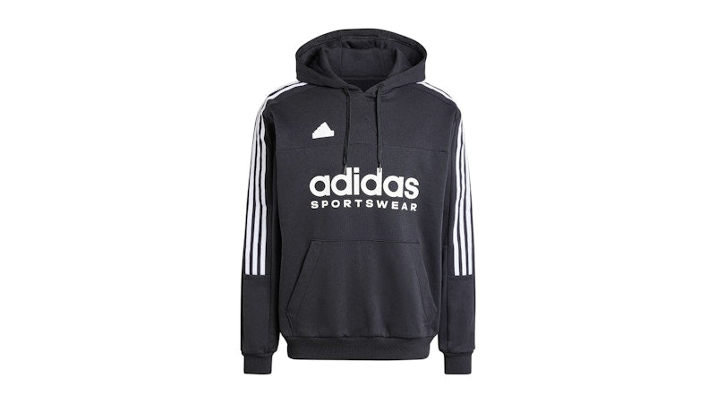 adidas House Of Tiro Fleece Hoodie Black White
