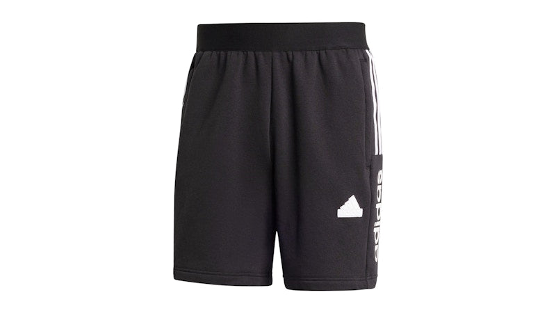 adidas House Of Tiro Fleece Shorts Black/White