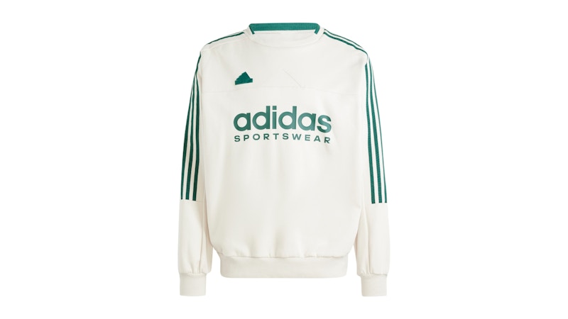 adidas House Of Tiro Fleece Sweatshirt Alumina Collegiate Green