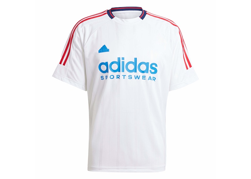 adidas House of Tiro Nations Pack Tee White/Team Navy Blue 2/True Blue/Better Scarlet
