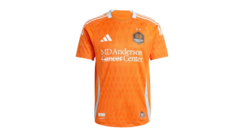 adidas Houston Dynamo 25/26 Home Authentic Jersey Orange