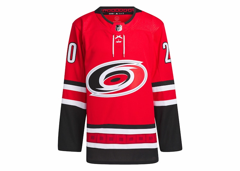 adidas Hurricanes Aho Home Authentic Jersey Red