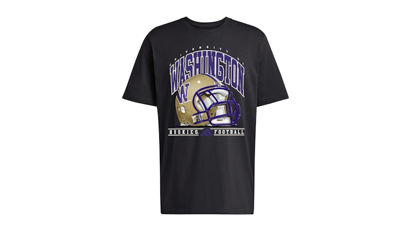adidas Huskies Graphic T-Shirt Washington Black Ncaa-Wtn