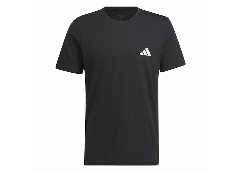 adidas India Cricket Traditional Graphic Tee Black