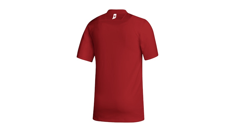 adidas Indiana Hoosiers Crew Neck Short Sleeve T-Shirt Red