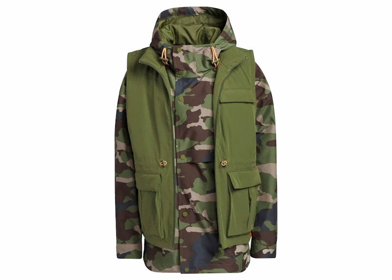 adidas Ivy Park 2Fer Jacket (All Gender) AOP Camo/Wild Pine