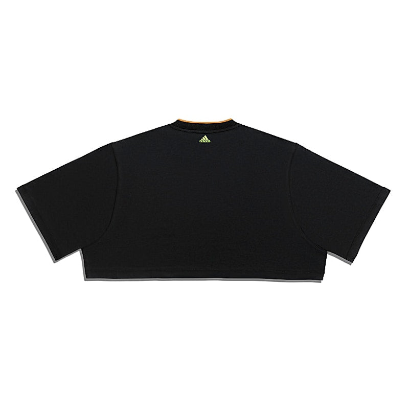 adidas Ivy Park 3-Stripes Crop Tee Black