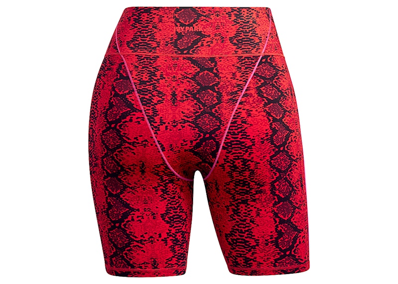 adidas Ivy Park Allover Print Short Tights (Plus Size) Red/Black