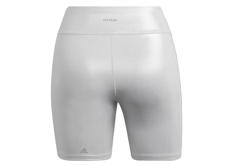 adidas Ivy Park Biker Shorts (Plus Size) Light Solid Grey/Silver Metallic