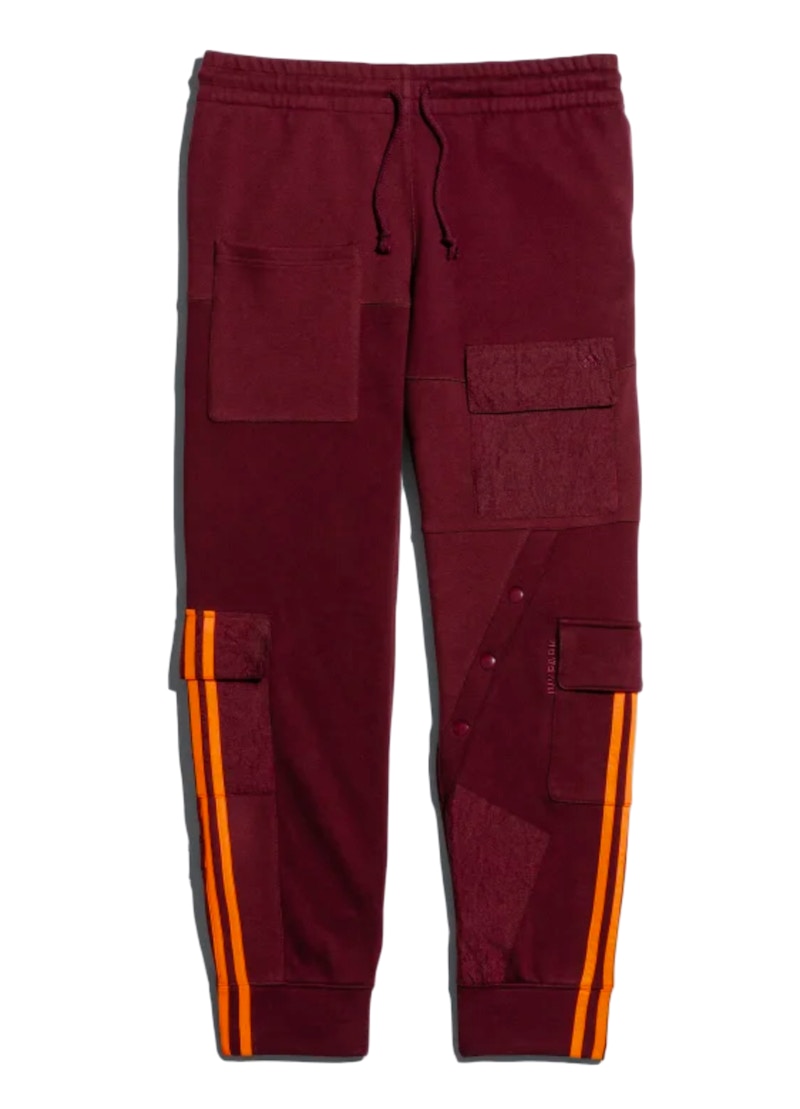 adidas Ivy Park Cargo Sweatpants Maroon/Solar Orange