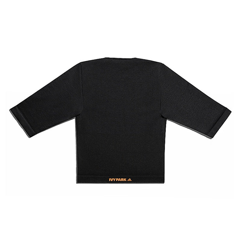 adidas Ivy Park Circular Knit Crop Top Black