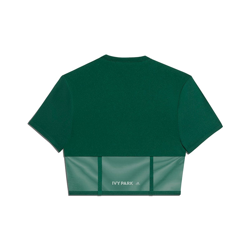 adidas Ivy Park Corset Crop Top Dark Green