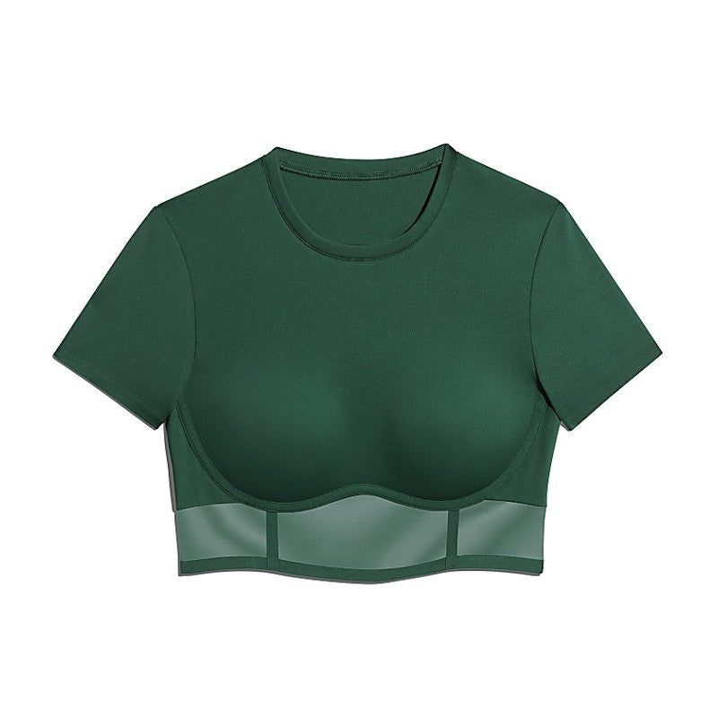 adidas Ivy Park Corset Crop Top Dark Green