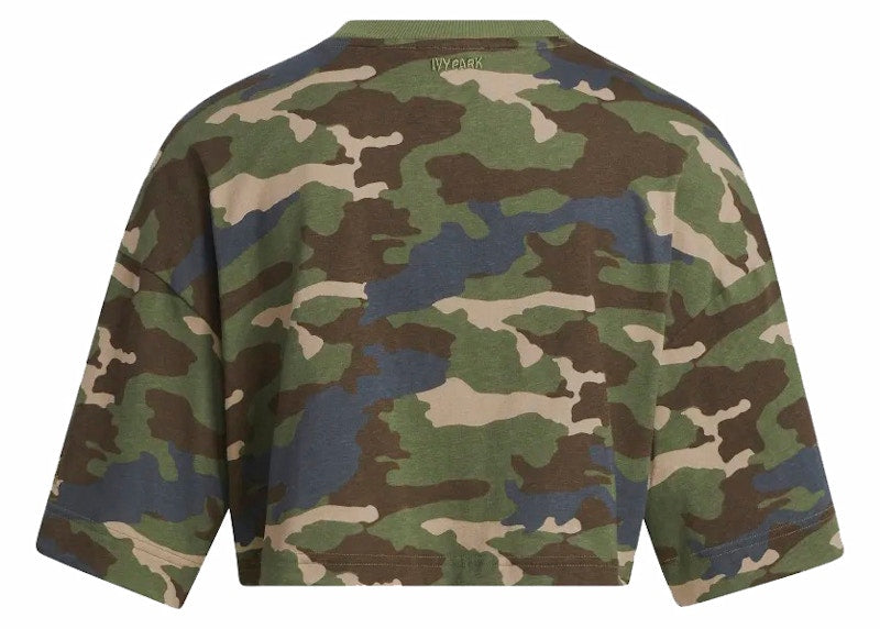 adidas Ivy Park Crop Tee Camo Print