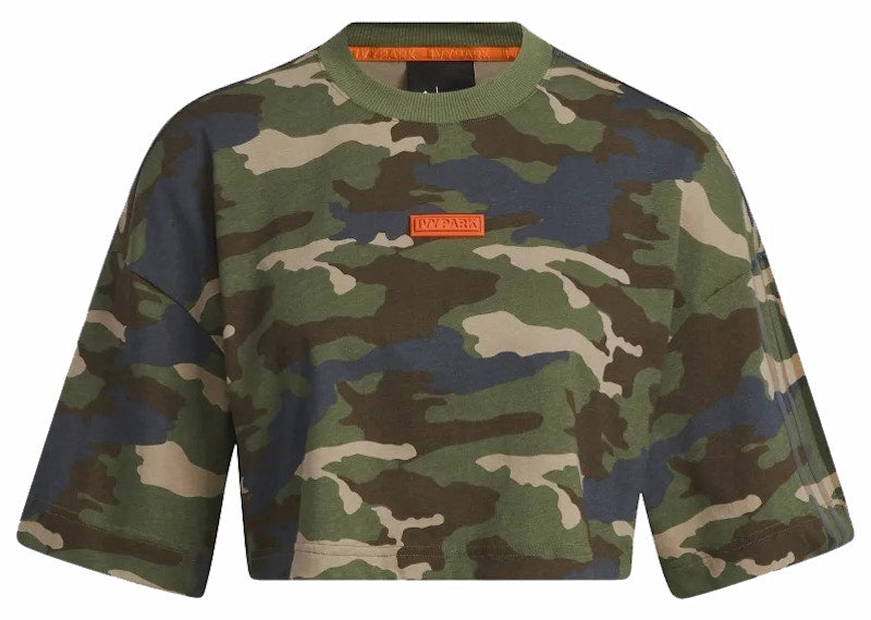 adidas Ivy Park Crop Tee Camo Print