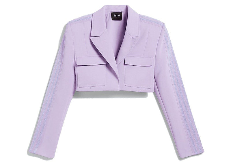 adidas Ivy Park Cropped Suit Jacket Purple Glow