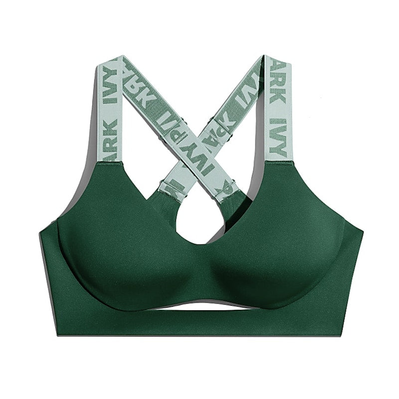 adidas Ivy Park Cutout Medium Support Bra Dark Green