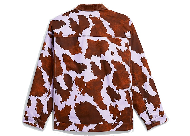 adidas Ivy Park Denim Cow-Print Jacket (All Gender) AOP Cow Hide/Purple Glow