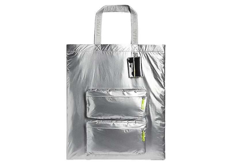 adidas Ivy Park Dipped Tote Bag Silver Metallic/Solar Yellow