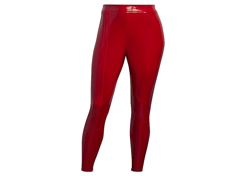 adidas Ivy Park Faux Latex Straight-Leg Pants (Plus Size) Red