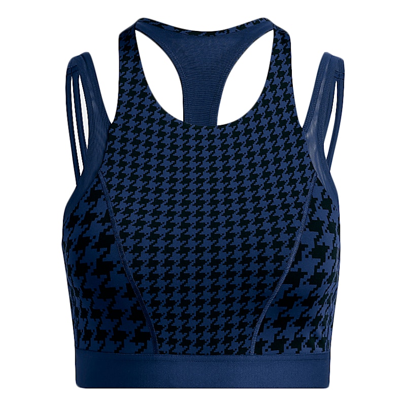 adidas Ivy Park Halls of Ivy Allover Print Halter Bra 2.0 Dark Blue/Black